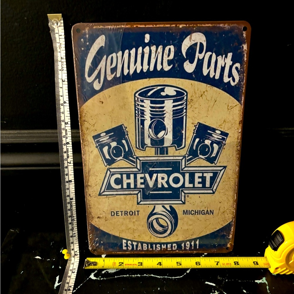 🌅3/$20 Retro Metal Sign - 8” x 12” Tin Sign - Vintage Look - Chevrolet Sign